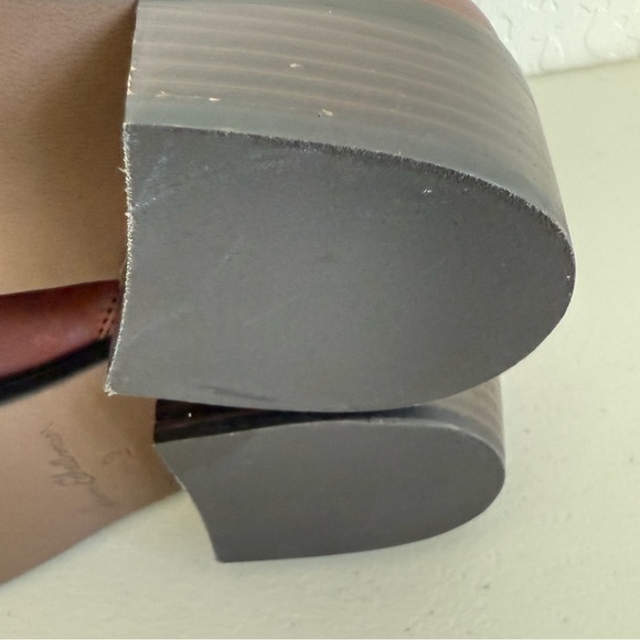 NEW SAM EDELMAN Brawley Brown Leather Booties Size 9 - Picture 8 of 9